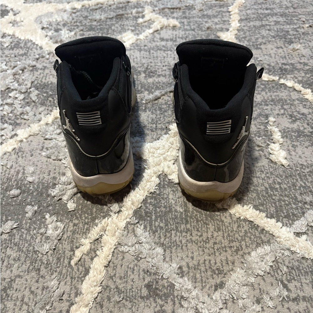 Black and Gold High-Top Sneakers